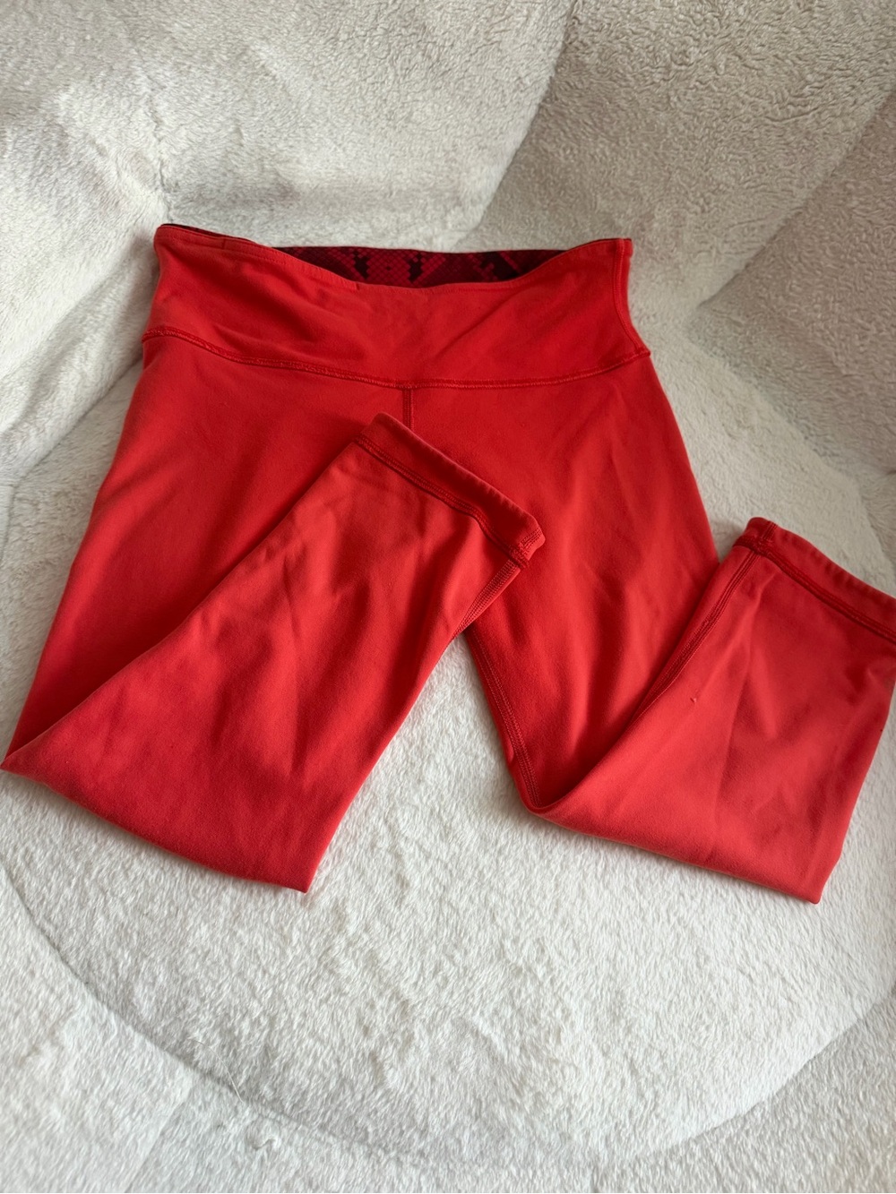 Lululemon orange Performance Leggings - High Waist Comfort S